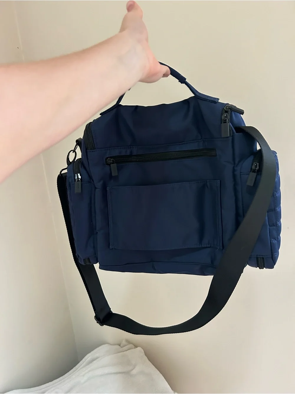 Brand New  Convertible Travel Toiletry Bag with luggage sleeve and cross body